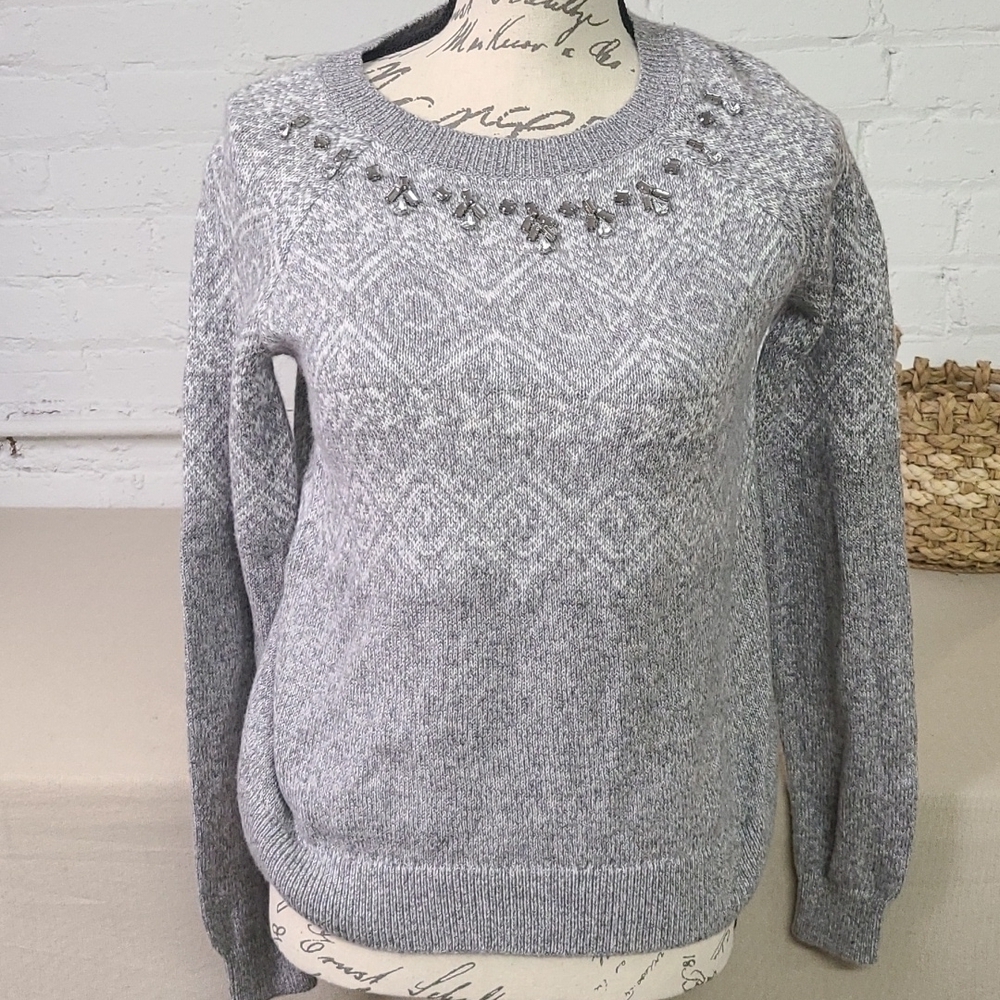 HOLLISTER GREY SWEATER SZ SMALL